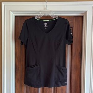 HH Works Black Madison Scrub Top - Healing Hands